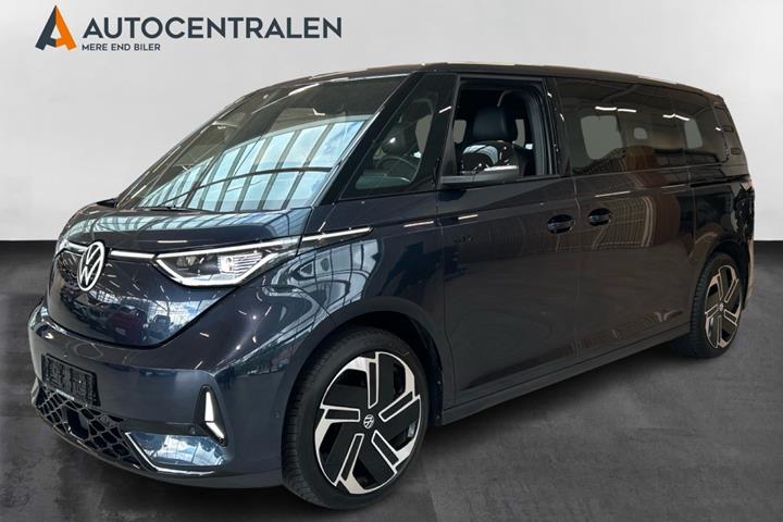 Blå VW ID.Buzz fra 2026 set udefra