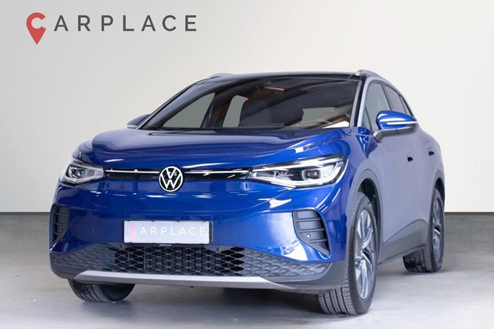 Blå VW ID.4 fra 2025 set udefra