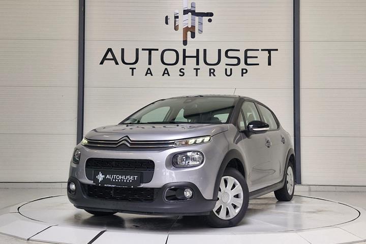 Grå Citroën C3 fra 2018 set udefra