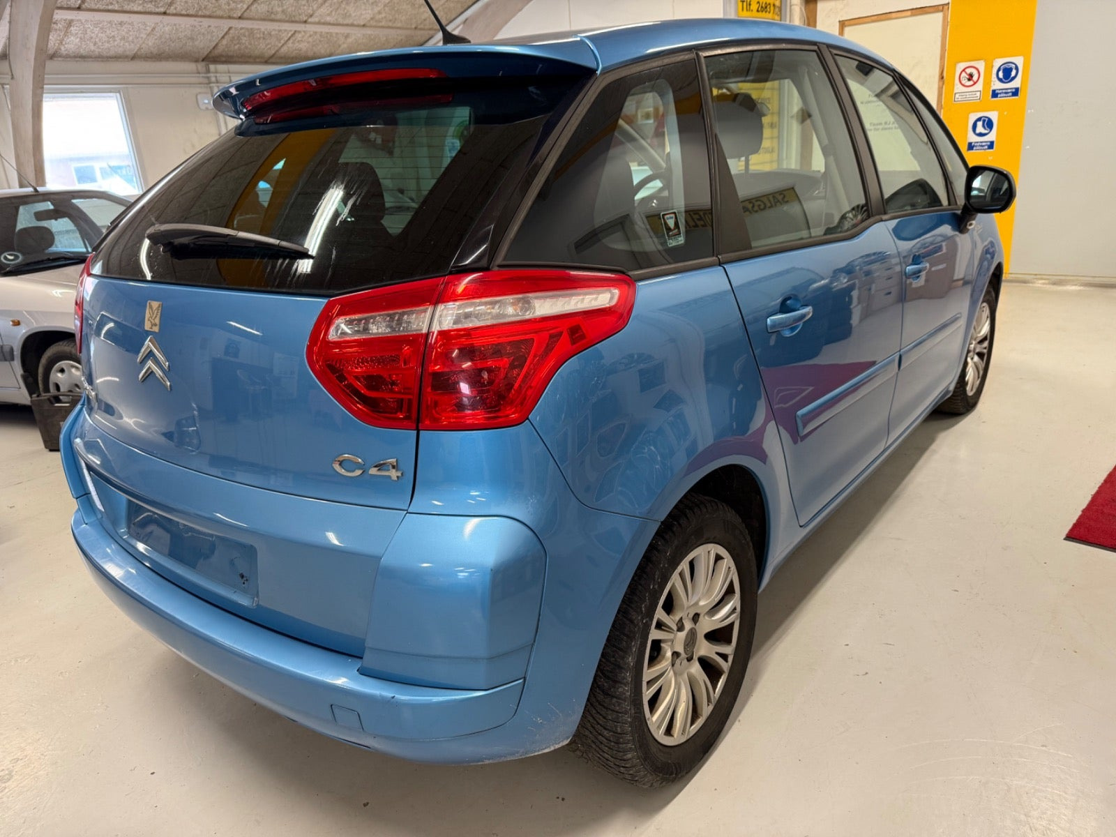 Blå Citroën C4 Picasso fra 2008