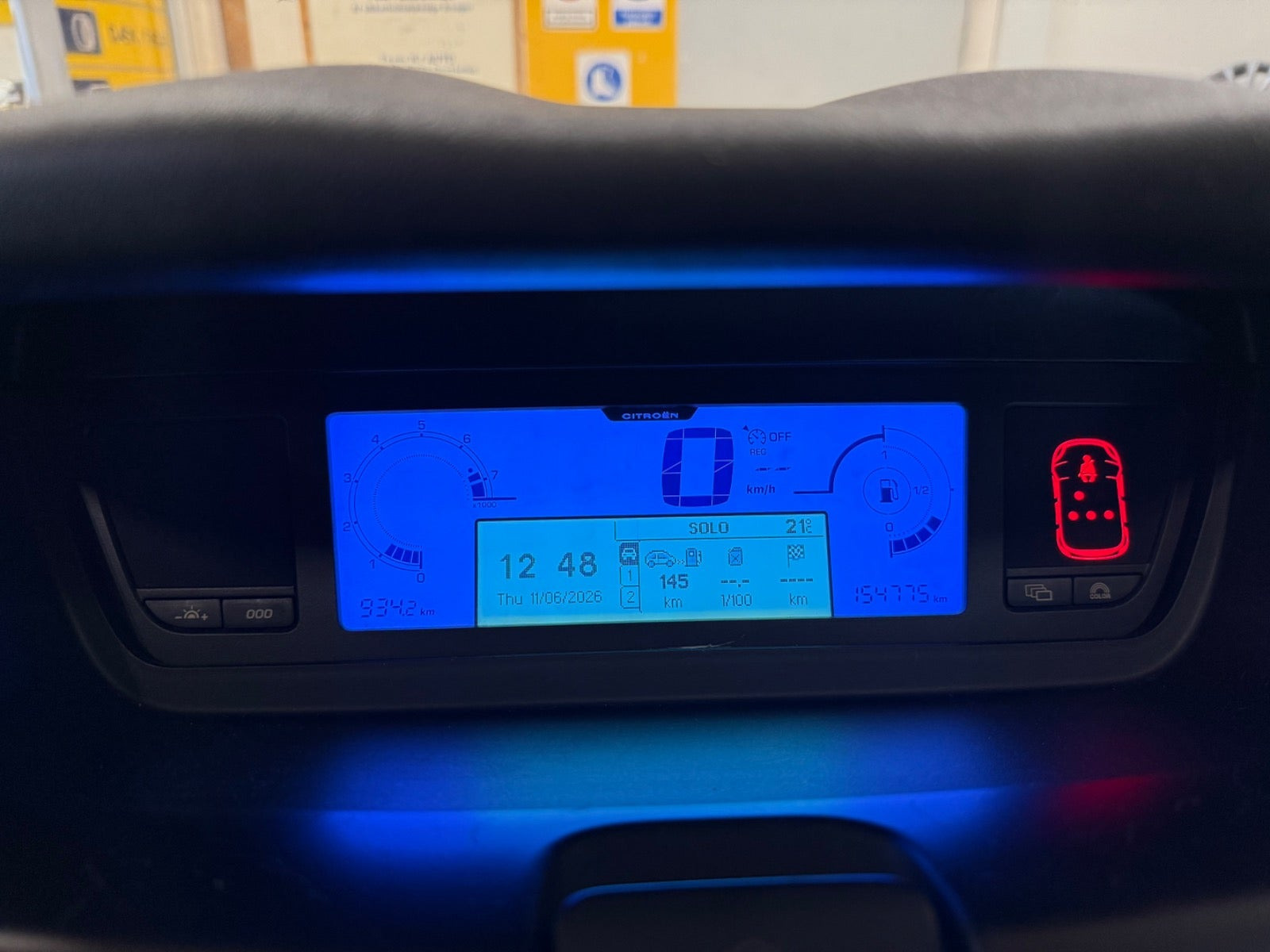 Blå Citroën C4 Picasso fra 2008