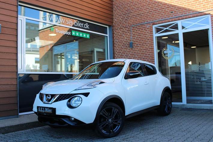 Hvid Nissan Juke fra 2015