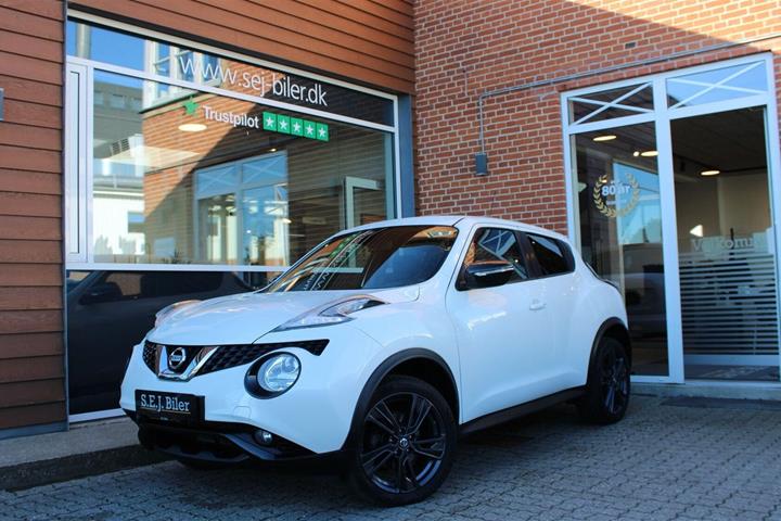 Hvid Nissan Juke fra 2015