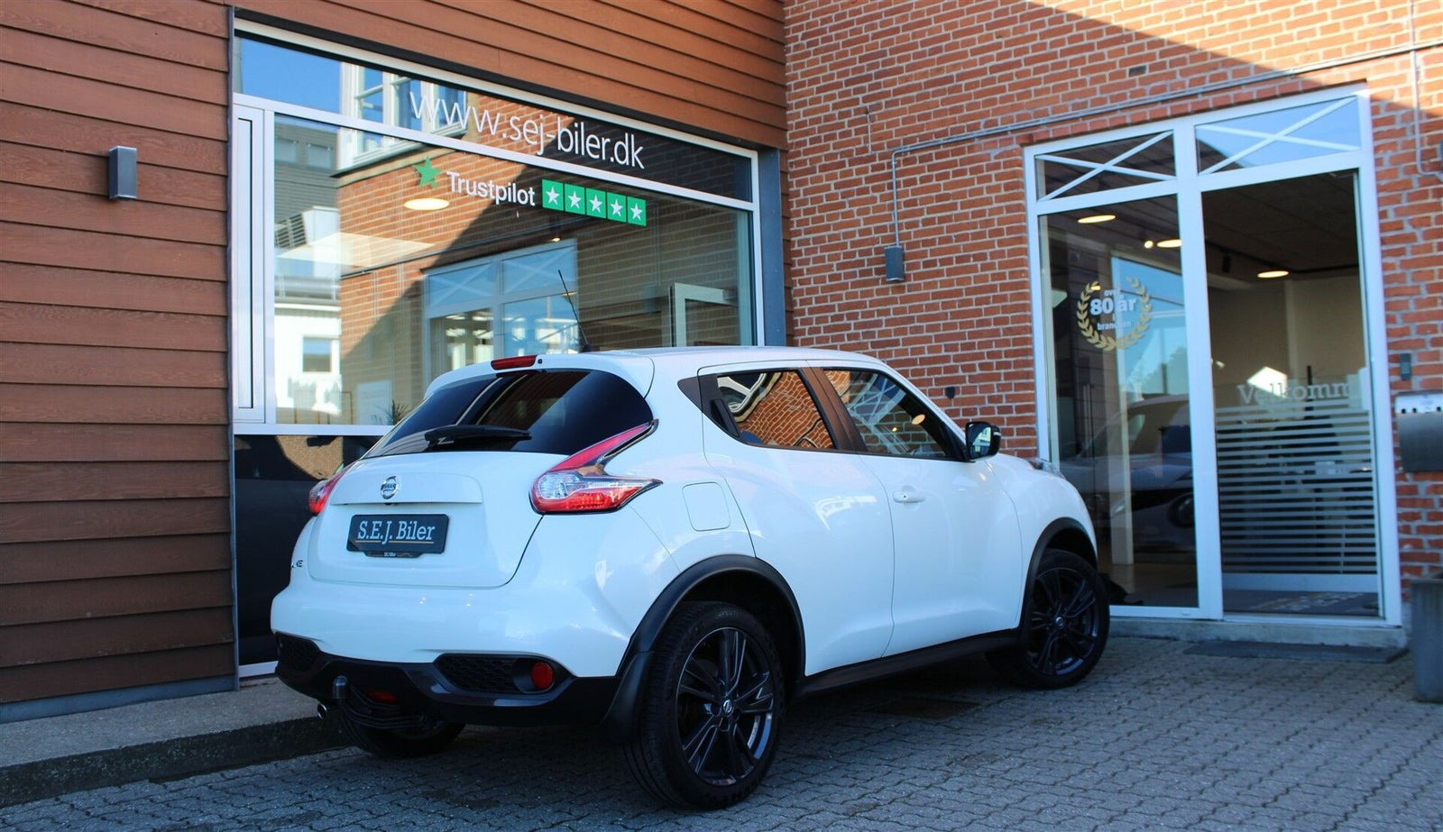 Hvid Nissan Juke fra 2015