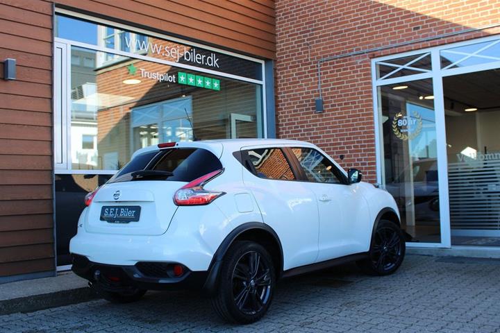 Hvid Nissan Juke fra 2015