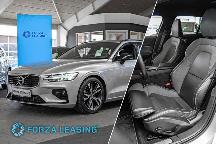 Sølv Volvo V60 fra 2019
