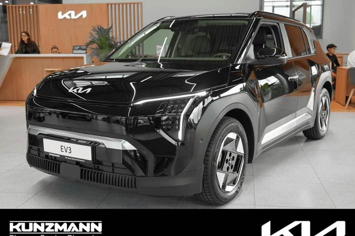 Sort Kia EV3 fra 2025 set udefra