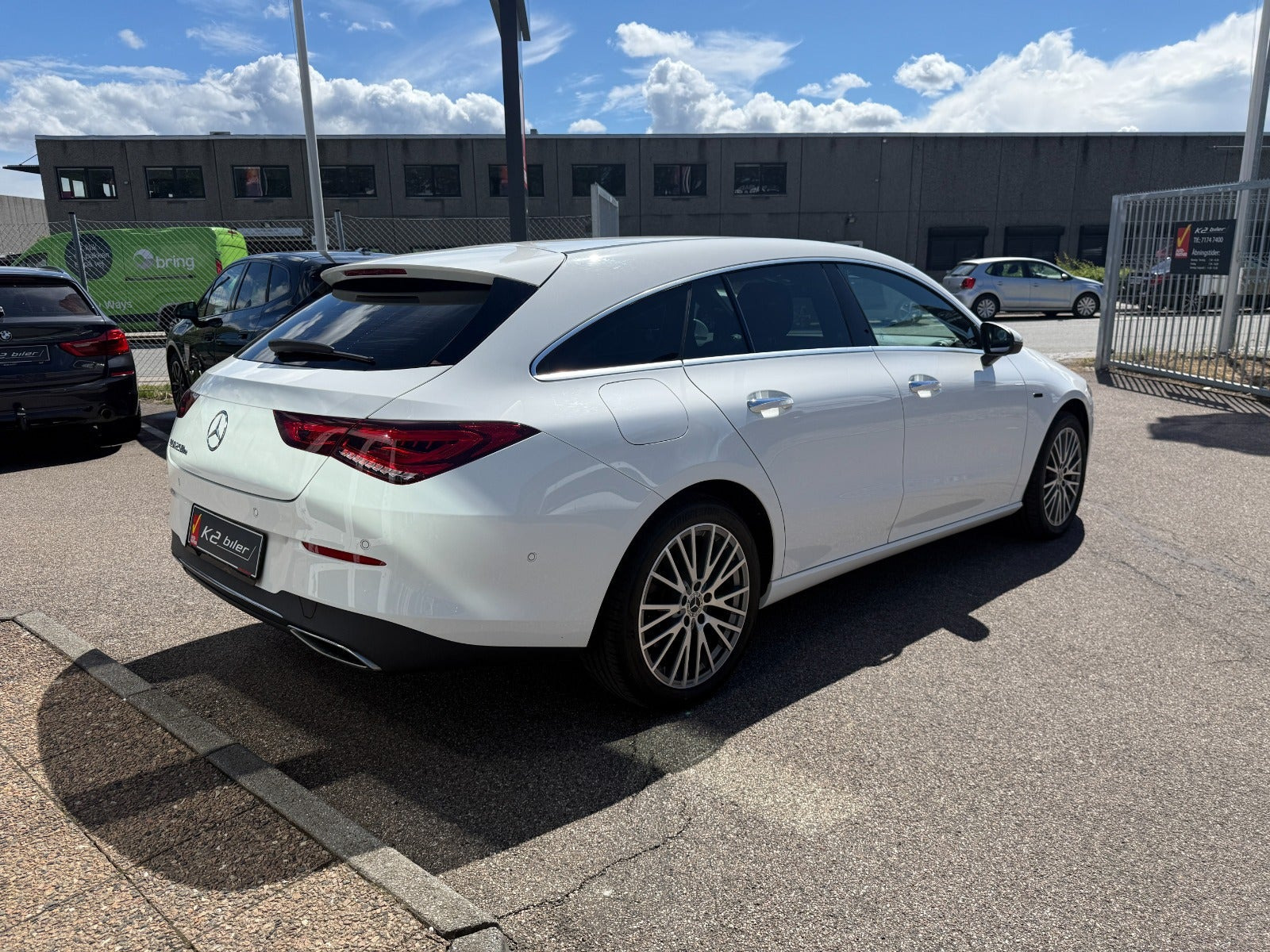 Hvid Mercedes CLA250 e fra 2021