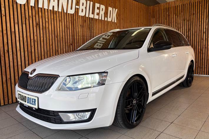 Hvid Skoda Octavia fra 2014