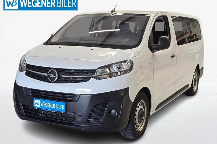 Hvid Opel Zafira-e Life fra 2023