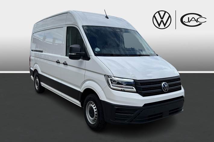 Hvid VW Crafter 35 fra 2026
