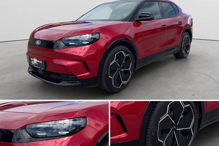Rød Ford Capri fra 2025