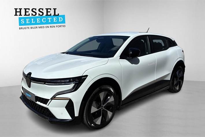 Hvid Renault Megane E-Tech fra 2023 set udefra