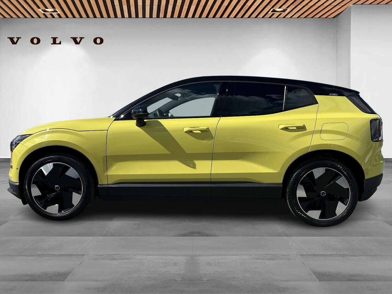 Gul Volvo EX30 fra 2025