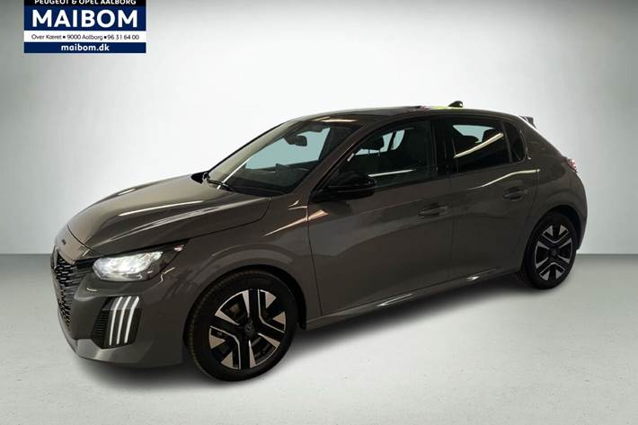 Grå Peugeot 208 fra 2024