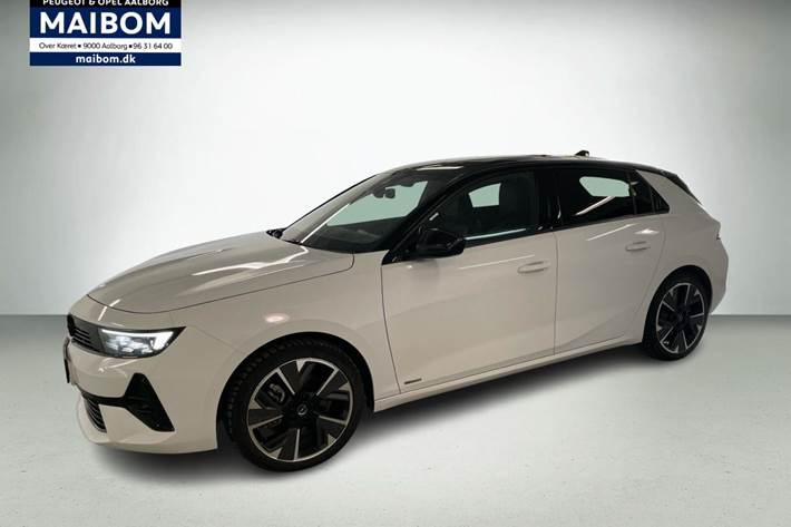Hvid Opel Astra-e fra 2023