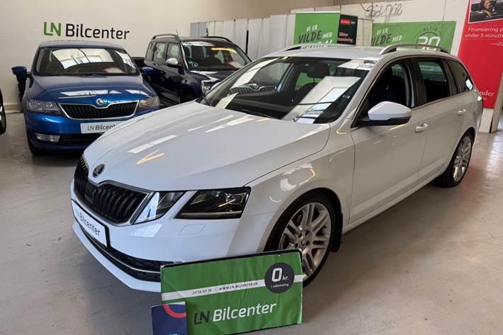 Hvid Skoda Octavia fra 2018