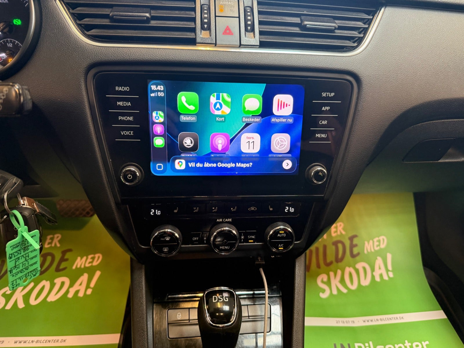 Hvid Skoda Octavia fra 2018