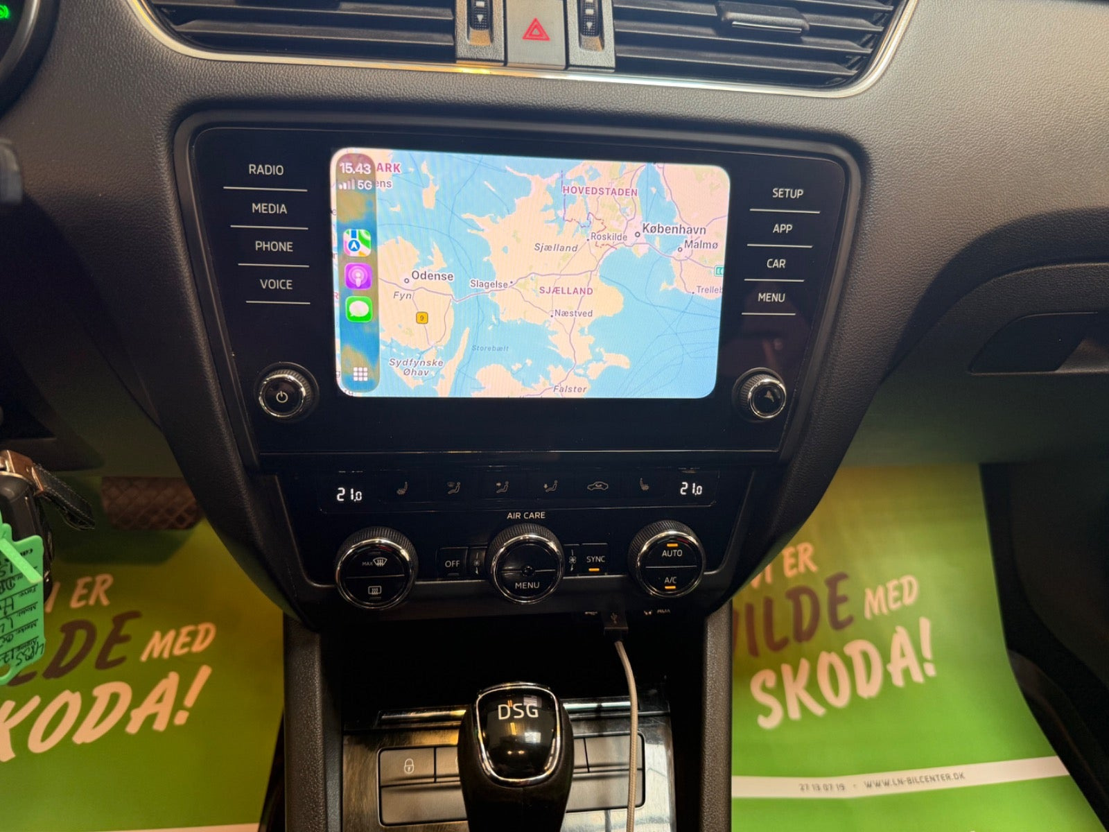 Hvid Skoda Octavia fra 2018