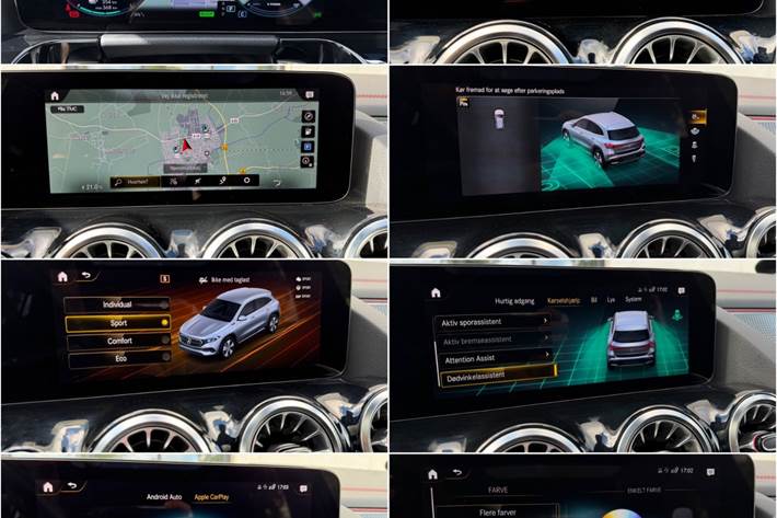 Blå Mercedes EQA250 fra 2022