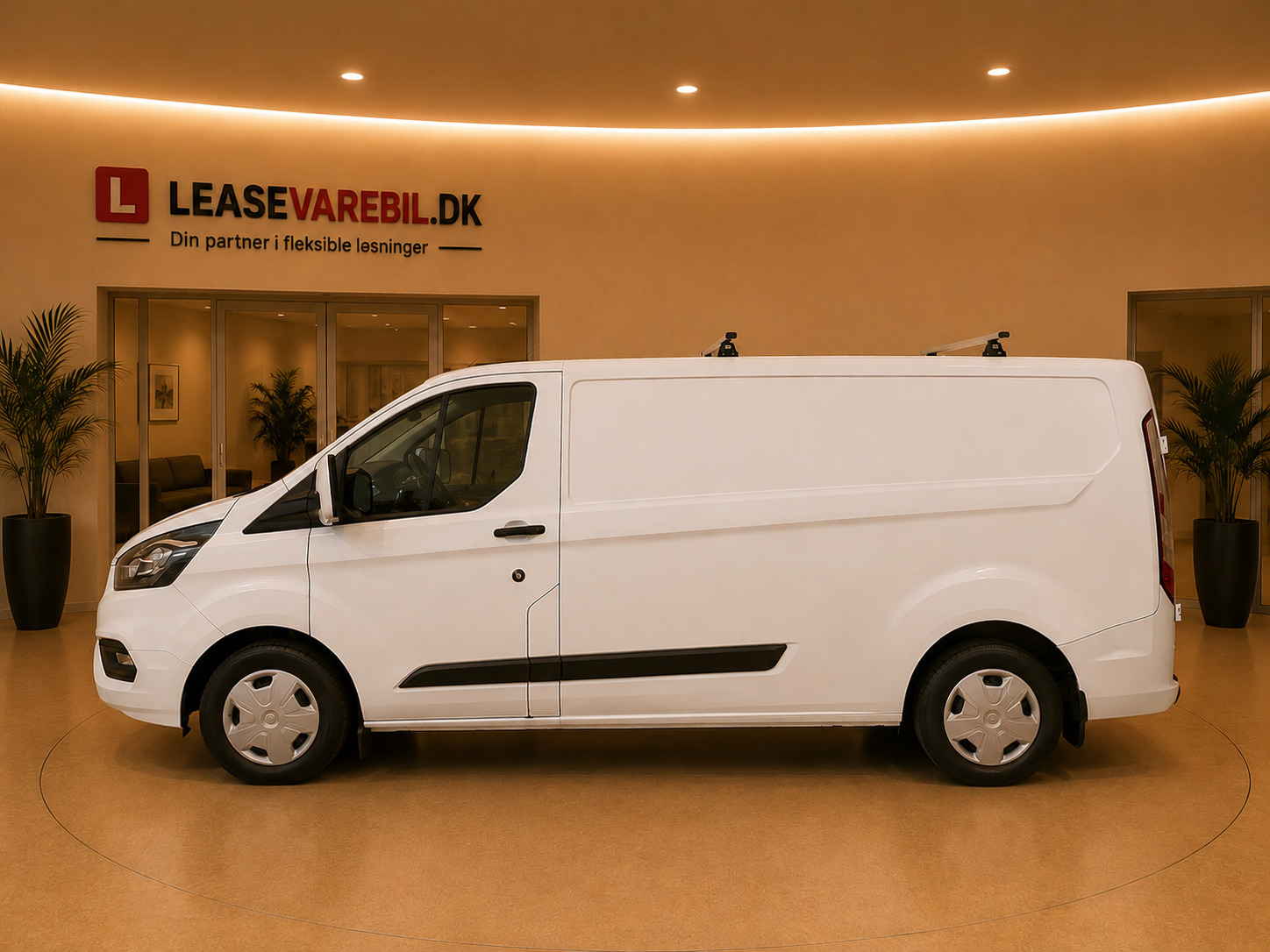 Hvid Ford Transit Custom 300 L2 fra 2021
