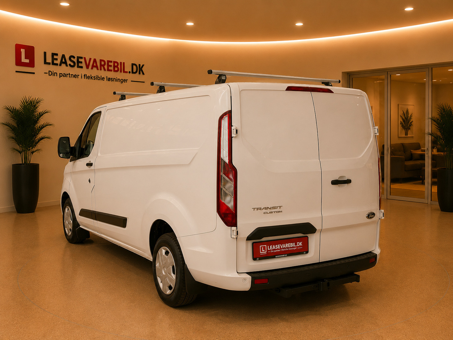 Hvid Ford Transit Custom 300 L2 fra 2021