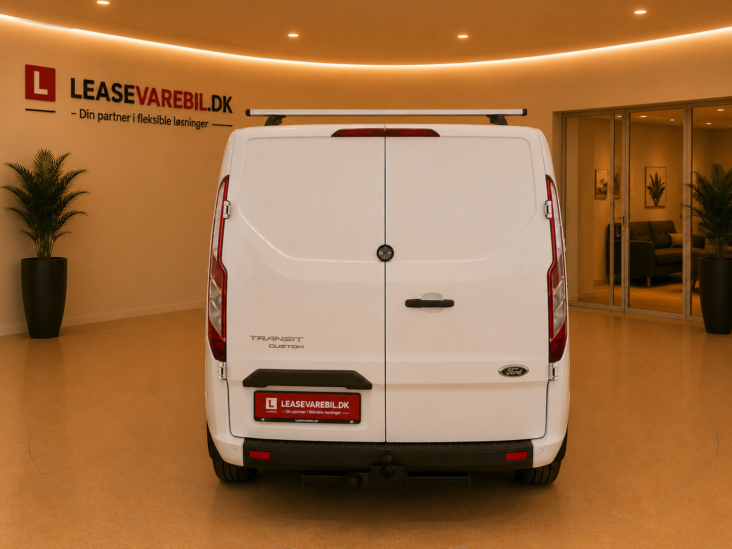 Hvid Ford Transit Custom 300 L2 fra 2021