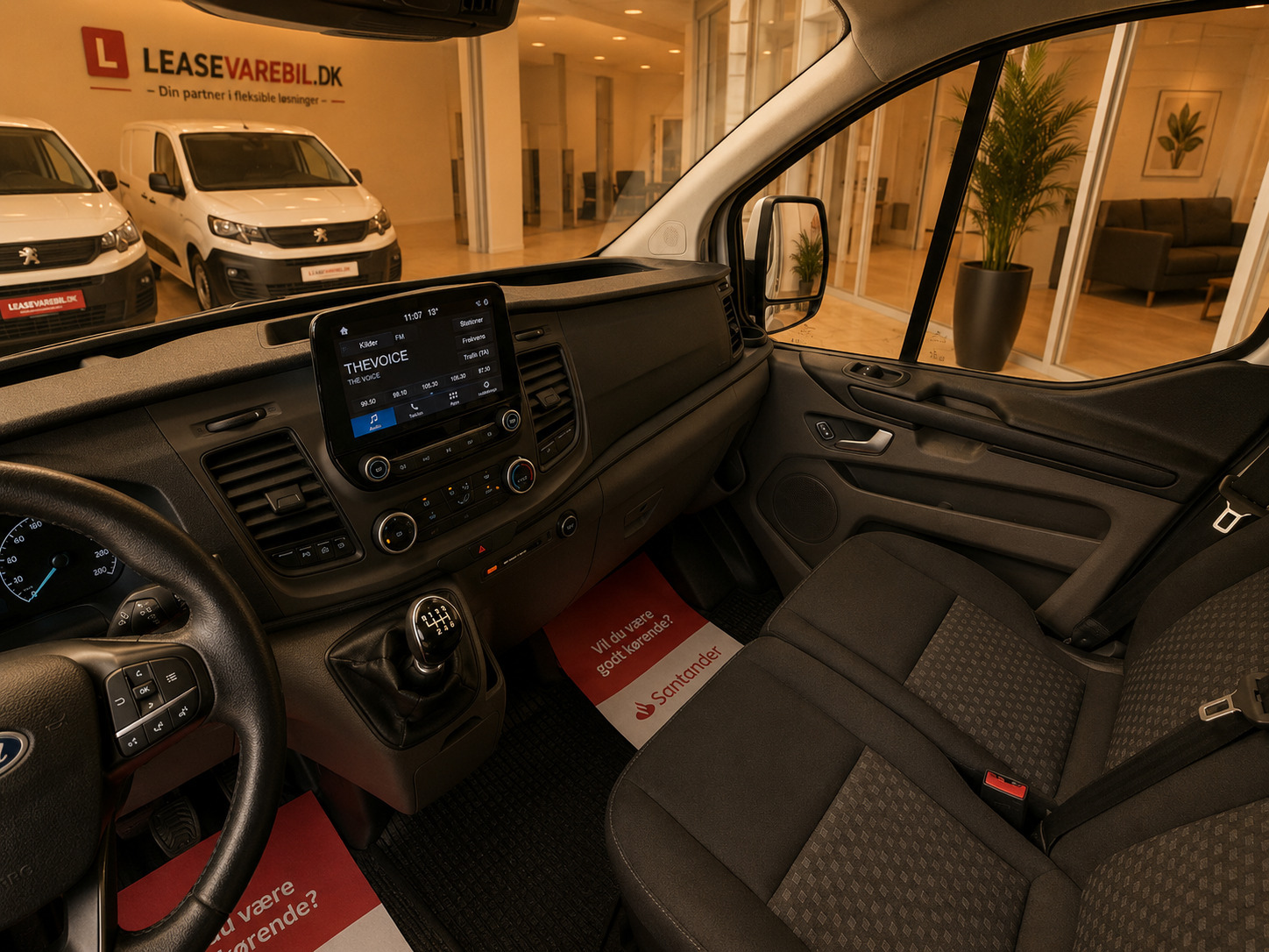 Hvid Ford Transit Custom 300 L2 fra 2021