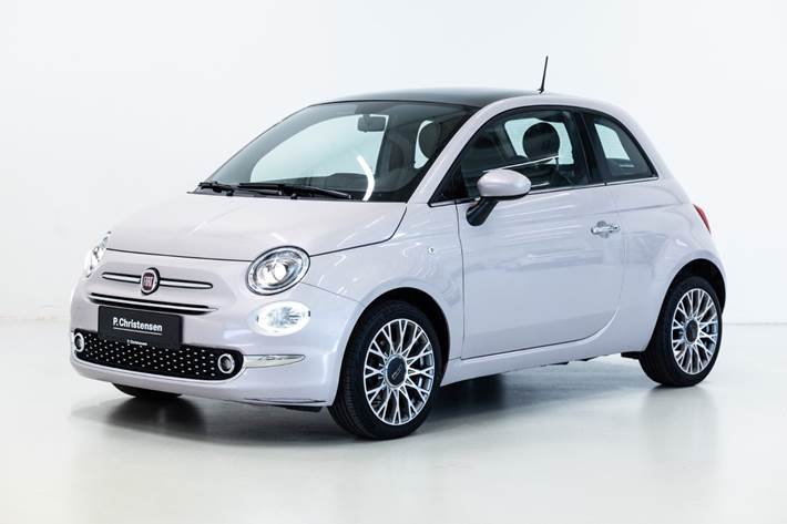 Grå Fiat 500 fra 2020
