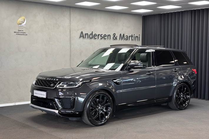 Grå Land Rover Range Rover sport fra 2018