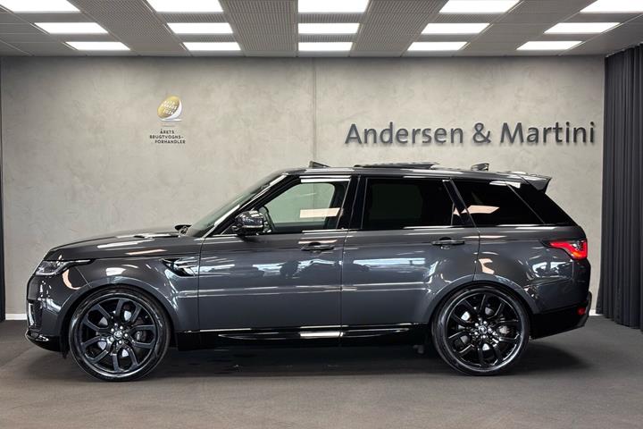 Grå Land Rover Range Rover sport fra 2018