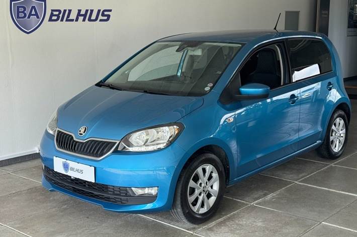 Blå Skoda Citigo fra 2019