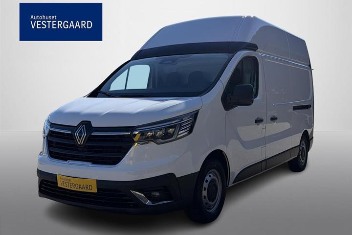 Hvid Renault Trafic fra 2025 set udefra
