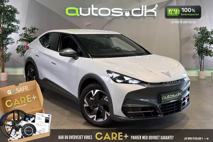 Hvid Cupra Tavascan fra 2025 set udefra