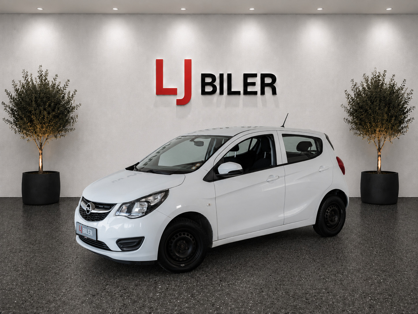 Hvid Opel Karl fra 2016
