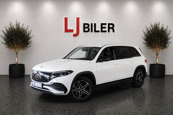 Hvid Mercedes EQB250+ fra 2024 set udefra
