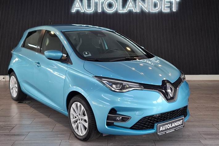 Blå Renault Zoe fra 2021