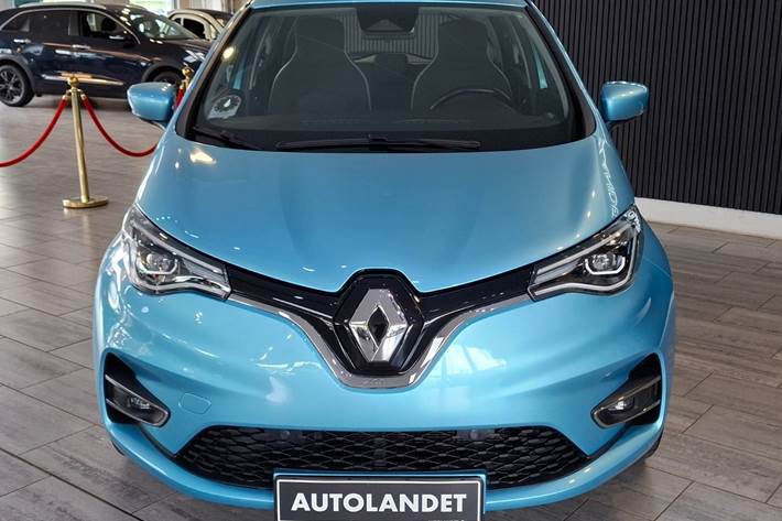 Blå Renault Zoe fra 2021