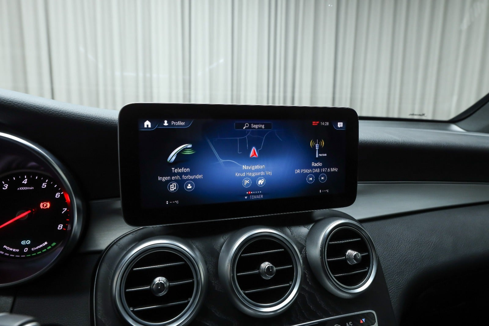 Sort Mercedes GLC300 e fra 2021