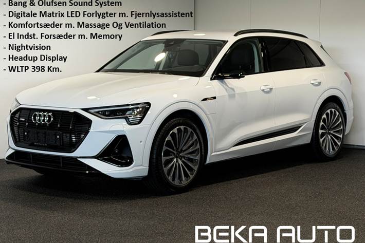 Hvid Audi e-tron fra 2023