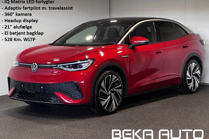 Rød VW ID.5 fra 2024 set udefra
