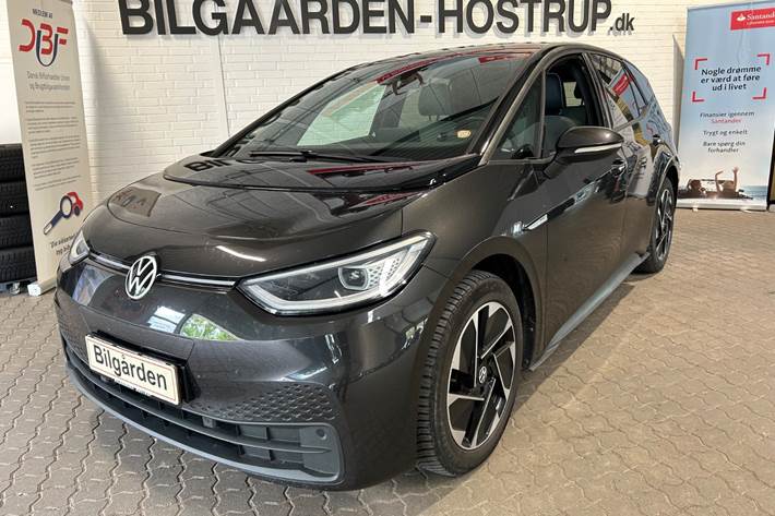 Grå VW ID.3 fra 2021 set udefra