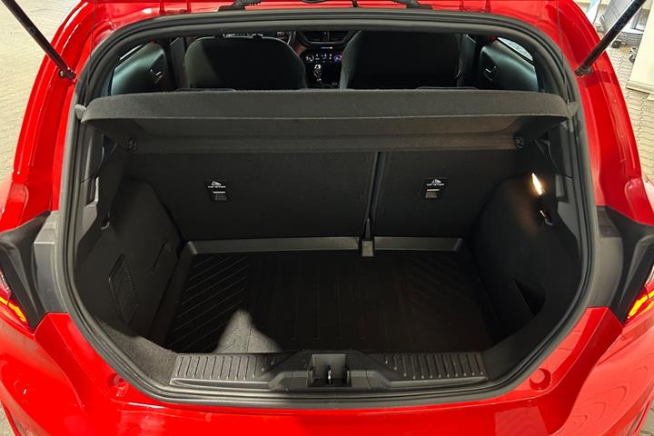 Rød Ford Fiesta fra 2019