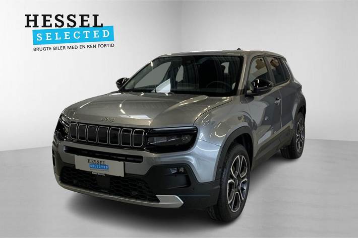 Grå Jeep Avenger fra 2025 set udefra
