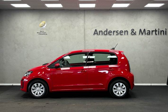 Rød VW e-up fra 2021
