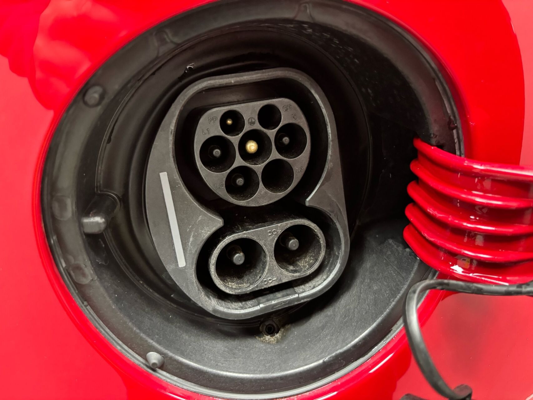 Rød VW e-up fra 2021