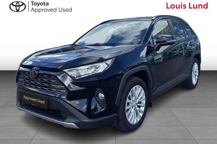 Sort Toyota RAV4 fra 2019 set udefra