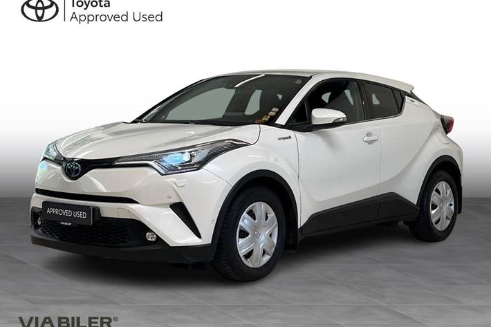 Hvid Toyota C-HR fra 2019