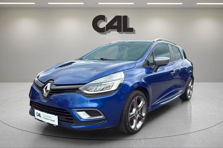 Blå Renault Clio fra 2018