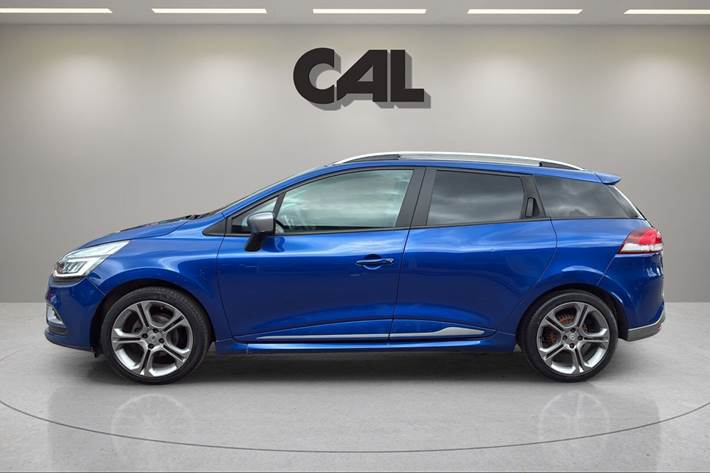 Blå Renault Clio fra 2018